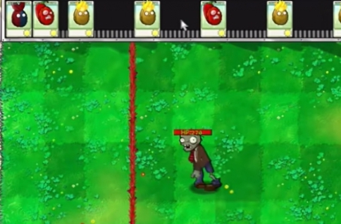 《植物大战僵尸杂交版》迷你游戏坚果保龄球通关攻略(图2)