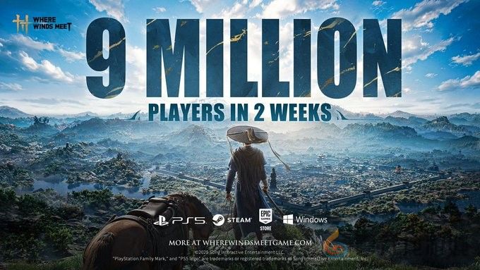 《燕云十六声》两周内达九百万玩家！位居畅销榜第五(图1)